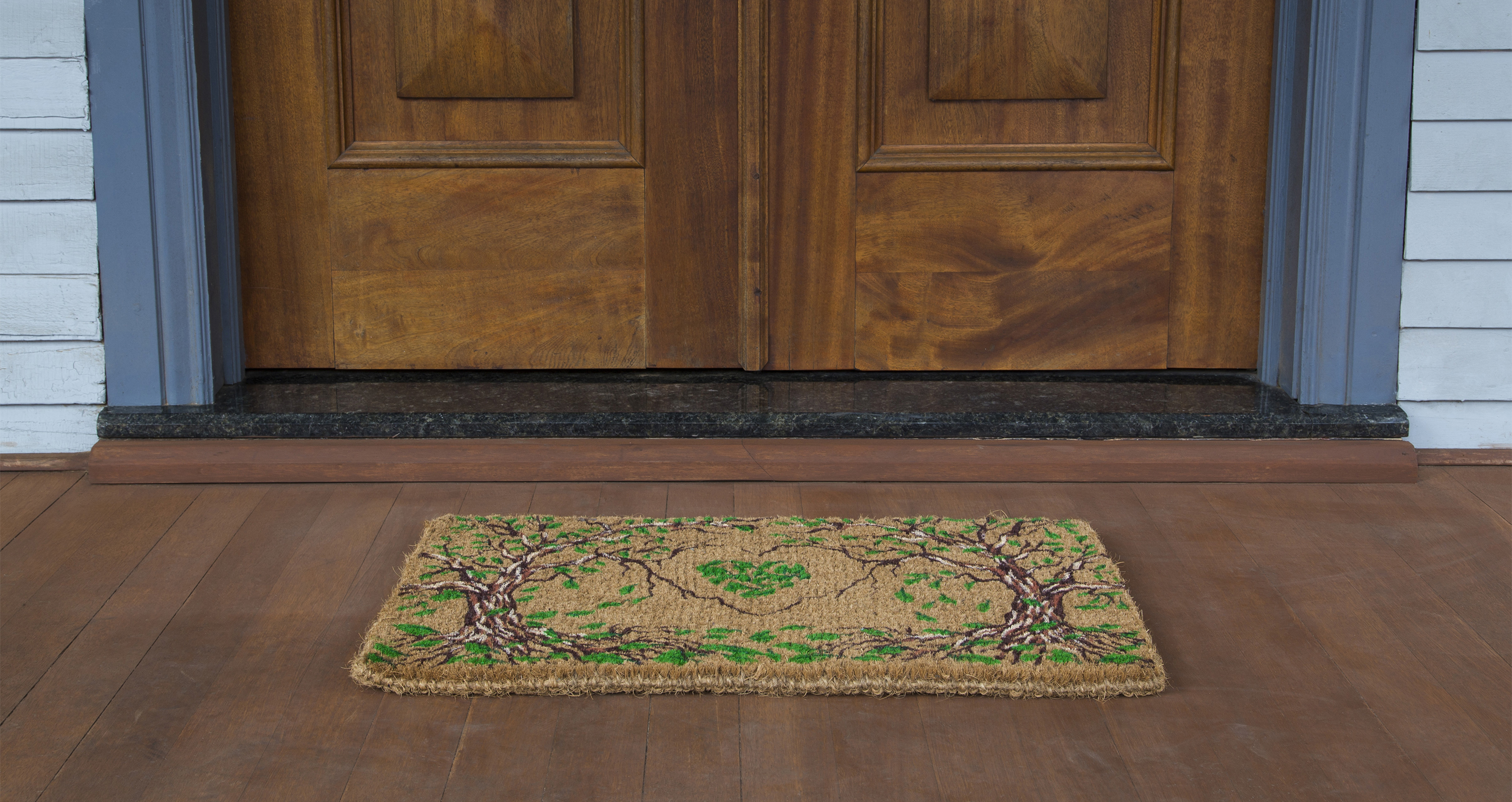 A Nook Nook mat at the front door