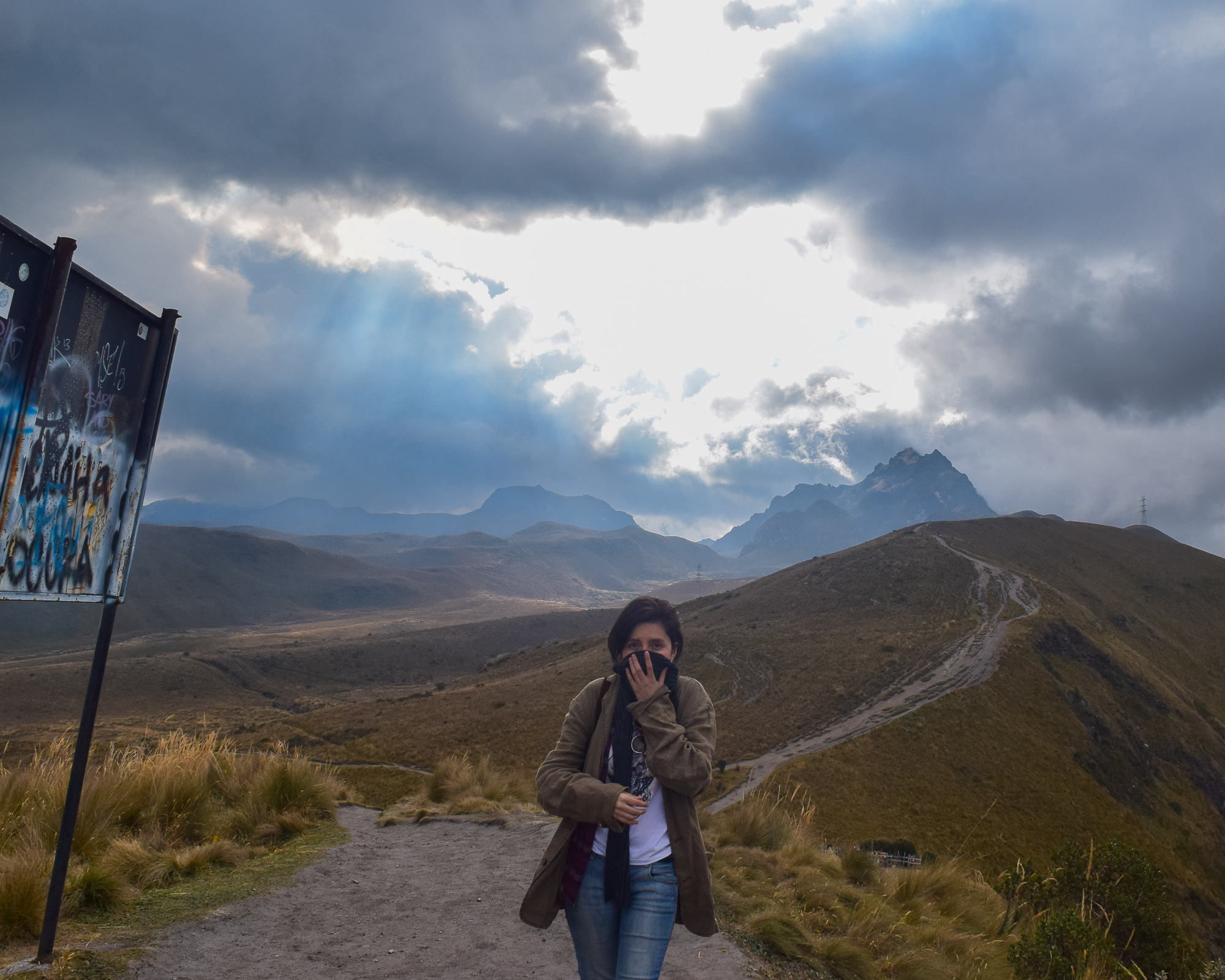 Quito páramo, mountain landscape 2015