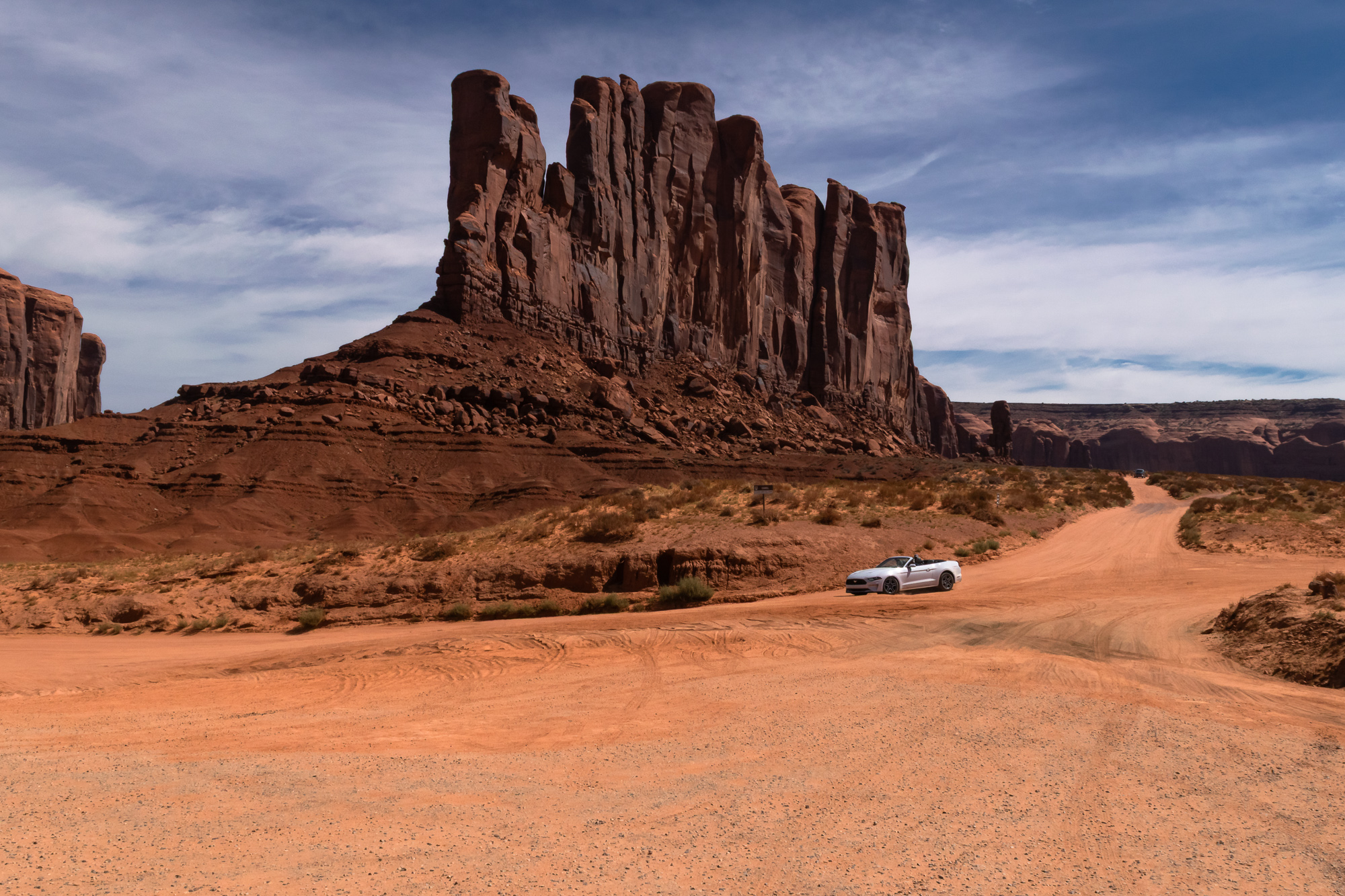 Monument Valley formations and sky, digital color