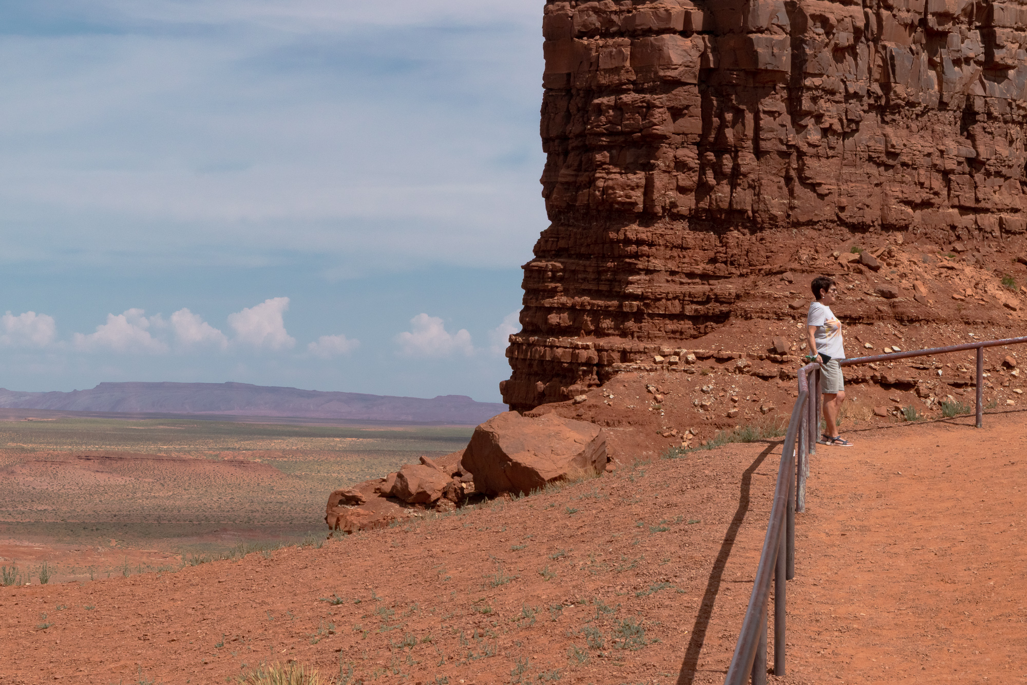 Monument Valley landscape and sky, digital color