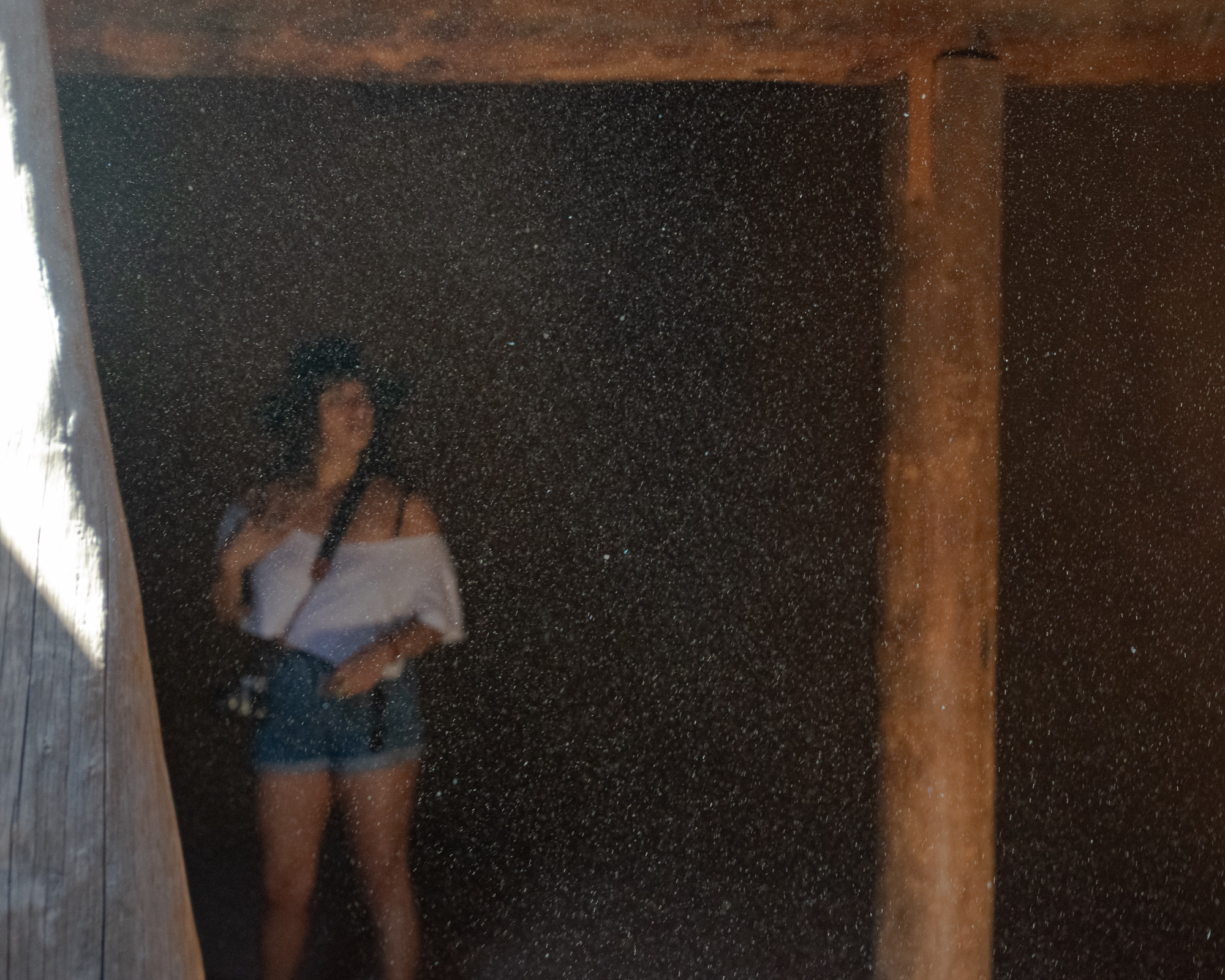 Taos Pueblo interior — digital photograph, 2022