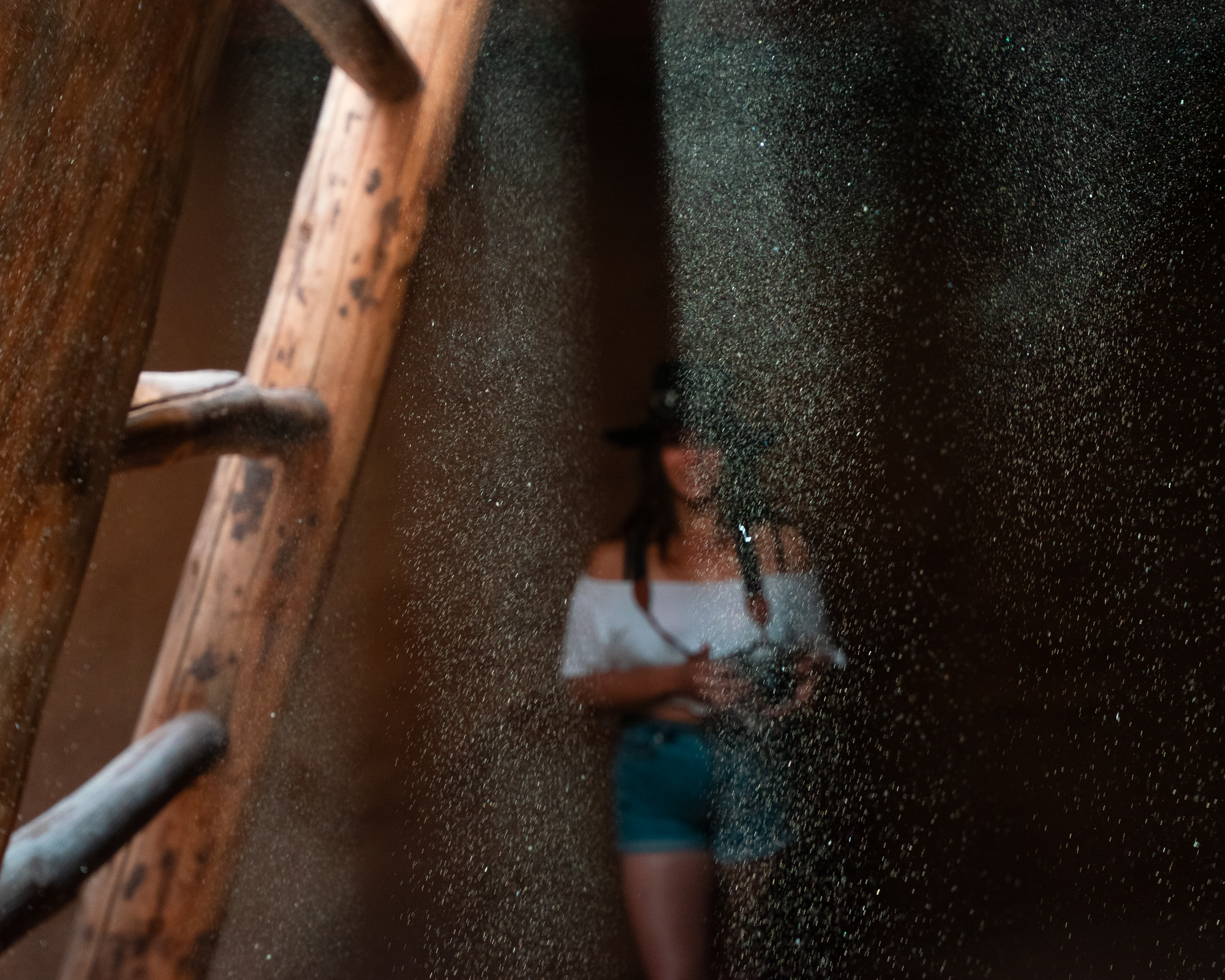 Taos Pueblo interior — digital photograph, 2022