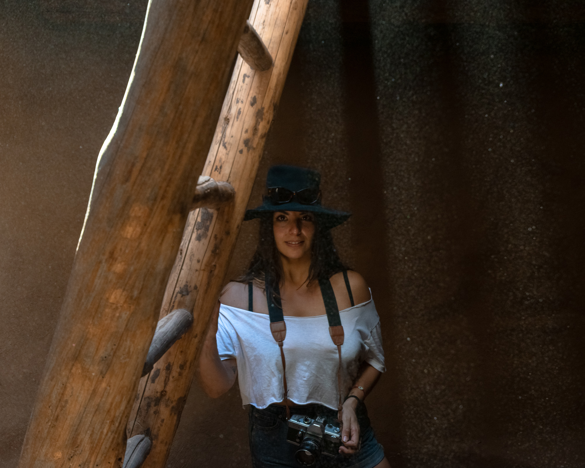 Taos Pueblo interior — digital photograph, 2022