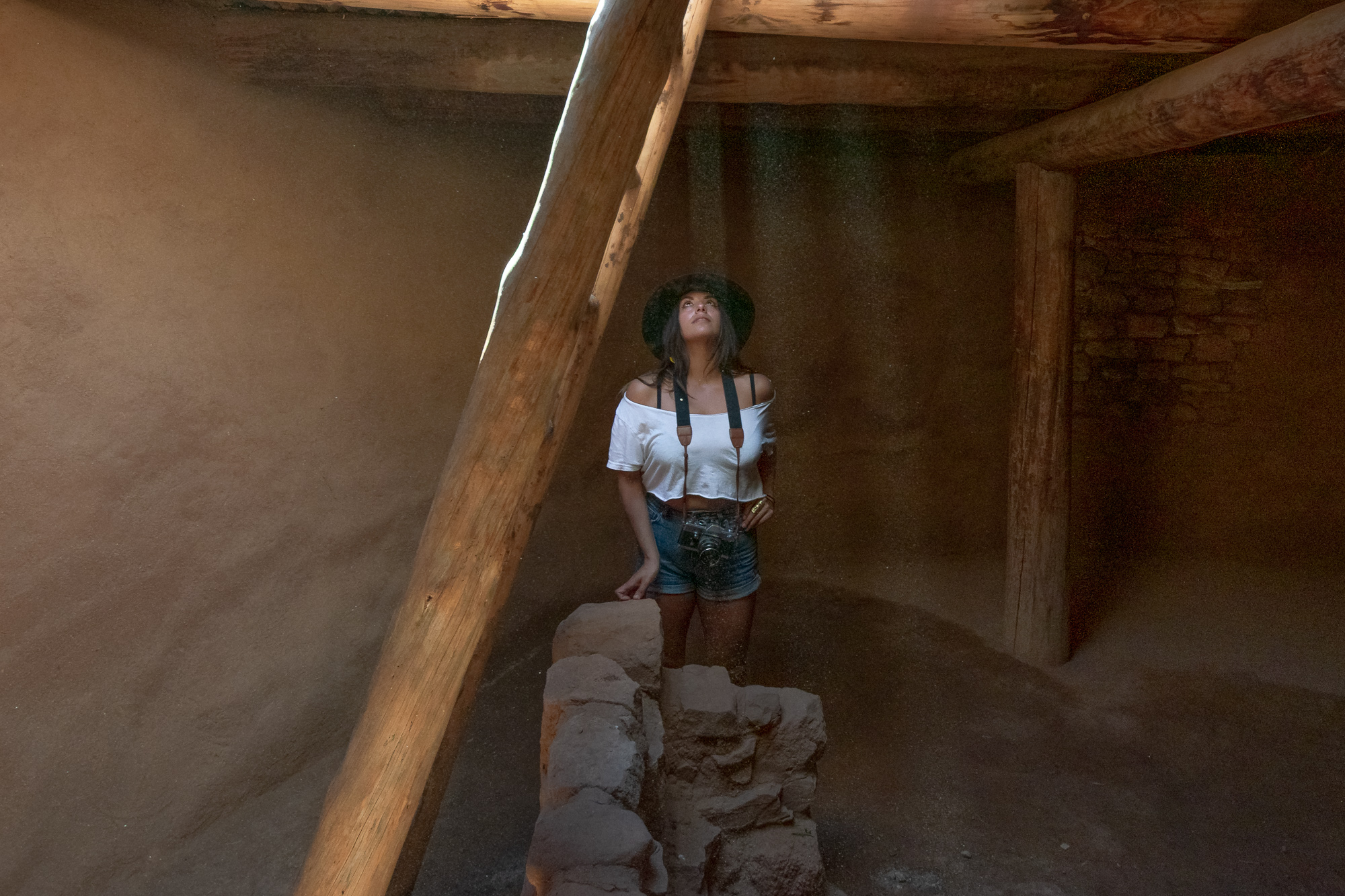 Taos Pueblo interior — digital photograph, 2022