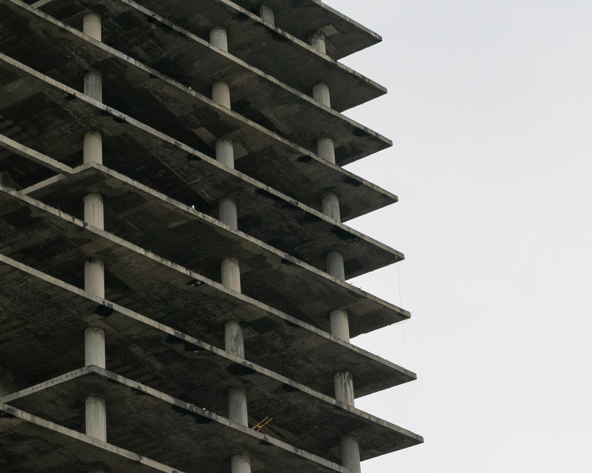 Architectural lines in Santo Domingo — structural pause, cold geometry
