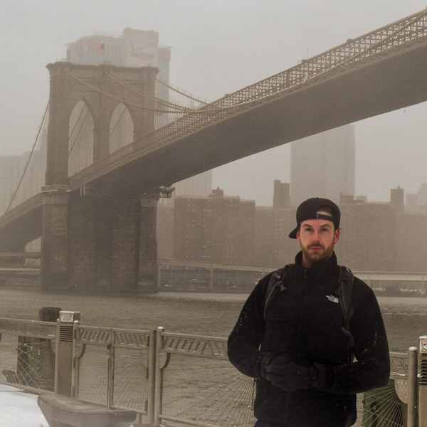 Seamus Dolan on a bridge